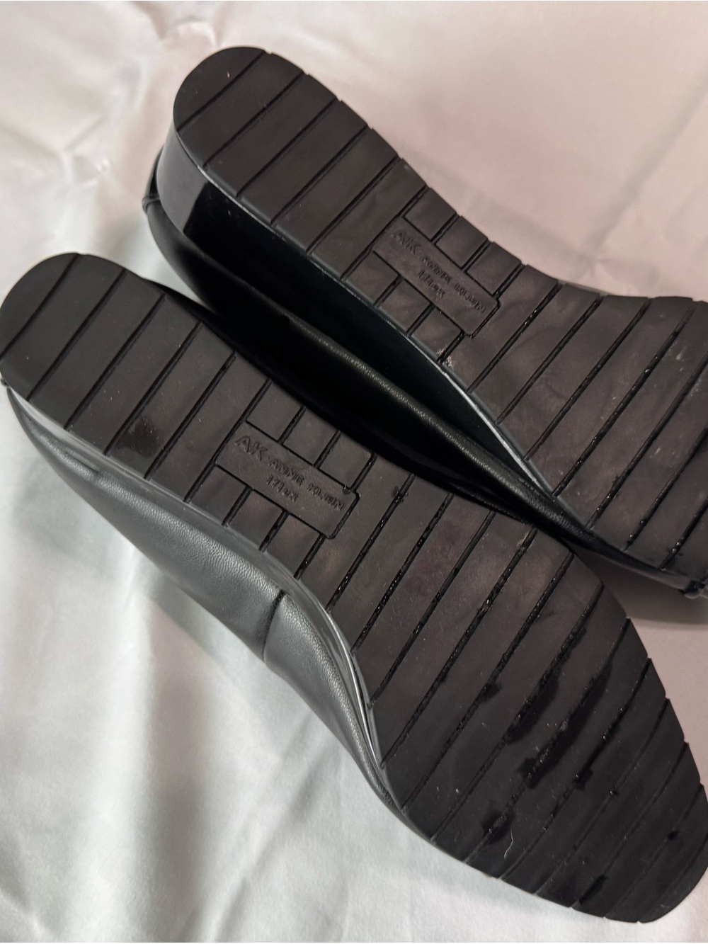 Anne Klein Black Patent-Trim Ballet Flats - Picture 3 of 3